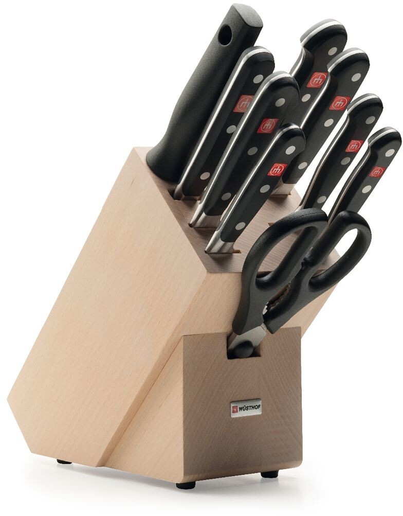 Wüsthof Classic Knife Block 9 pcs Beech nature