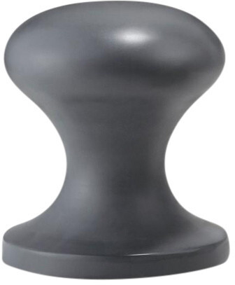 Philippi Hamburger stopper door stopper with sail rope - anthracite / matt galvanized / H x Ø 12x11cm