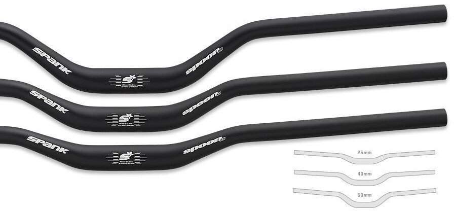 Spank Spoon 800 handlebar Ø31,8mm 40mm black 800mm