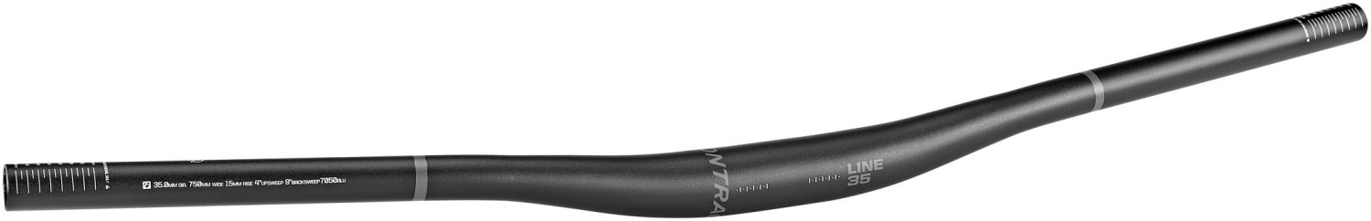Bontrager Line 35 MTB handlebar Ø35mm 15mm black 750mm