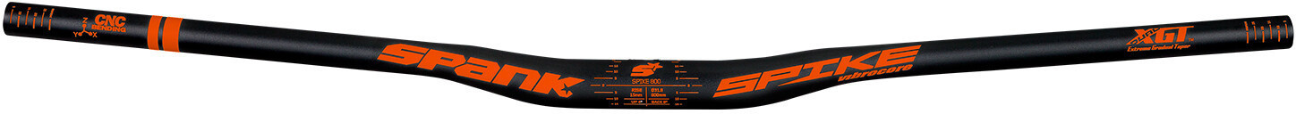 Spank Spike 800 Race Vibro Core handlebar Ø31,8mm 50mm black/orange 800mm