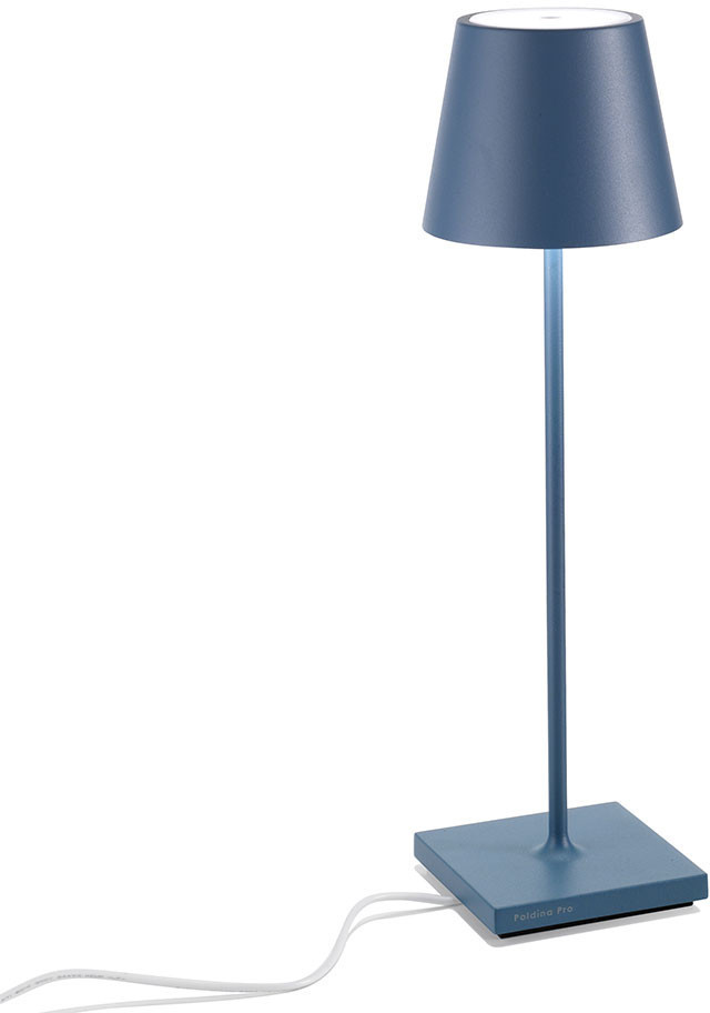 Zafferano Poldina USB LED 38cm Alu Blue (LD0340A3)