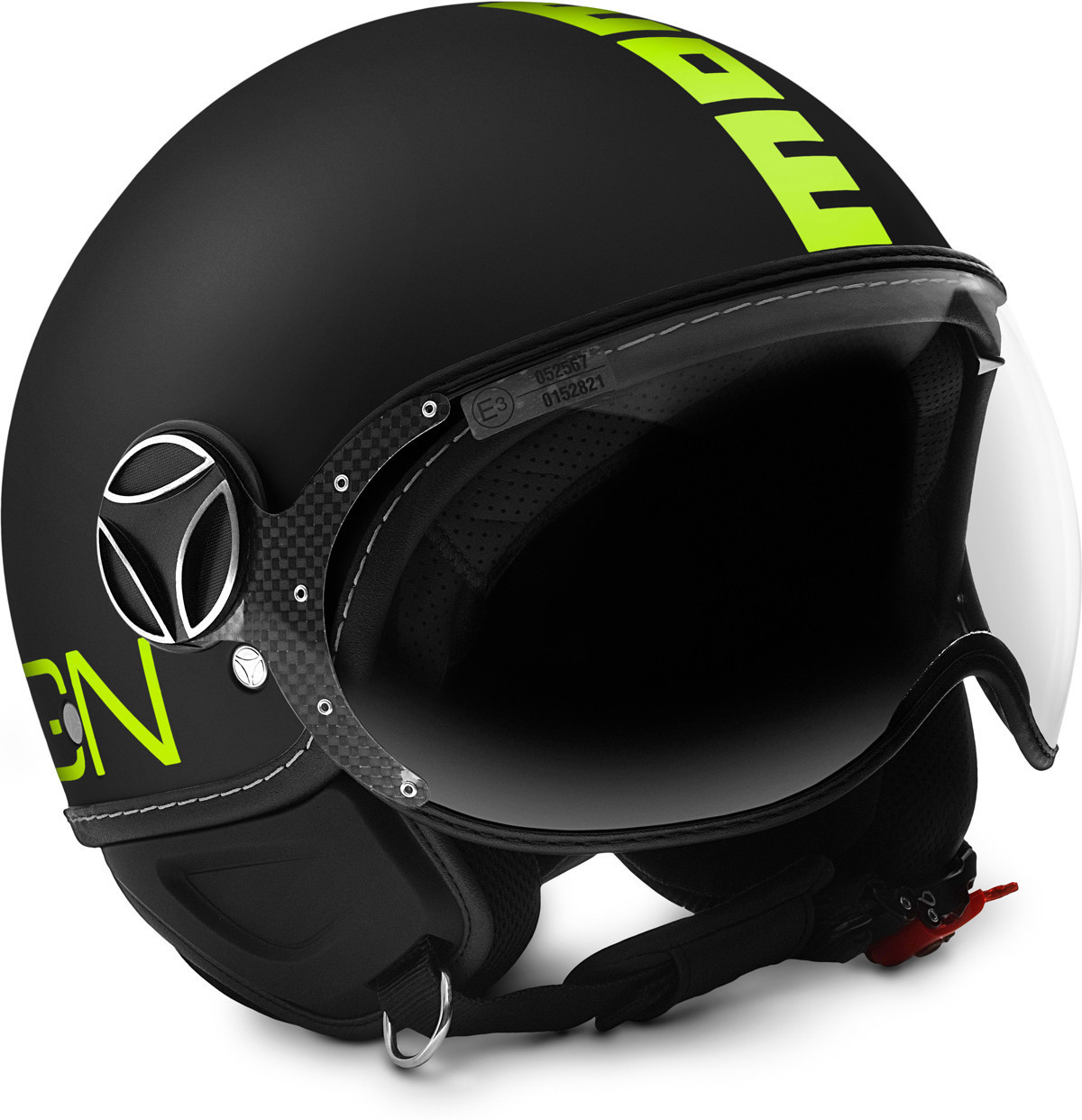 Momo Fighter black/yellow fluo