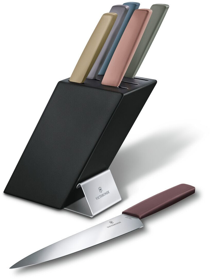 Victorinox Swiss Modern Knife Block 6 pcs Beech