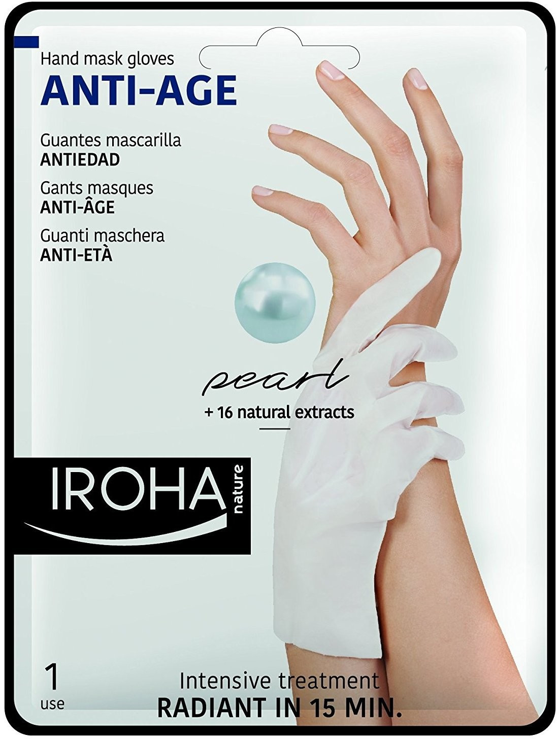 Iroha Nature Anti-Age Pearl Hand Mask (1 pcs)