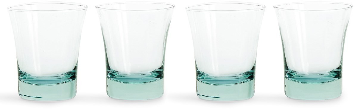Sagaform Re: turn water glass 4-pack green