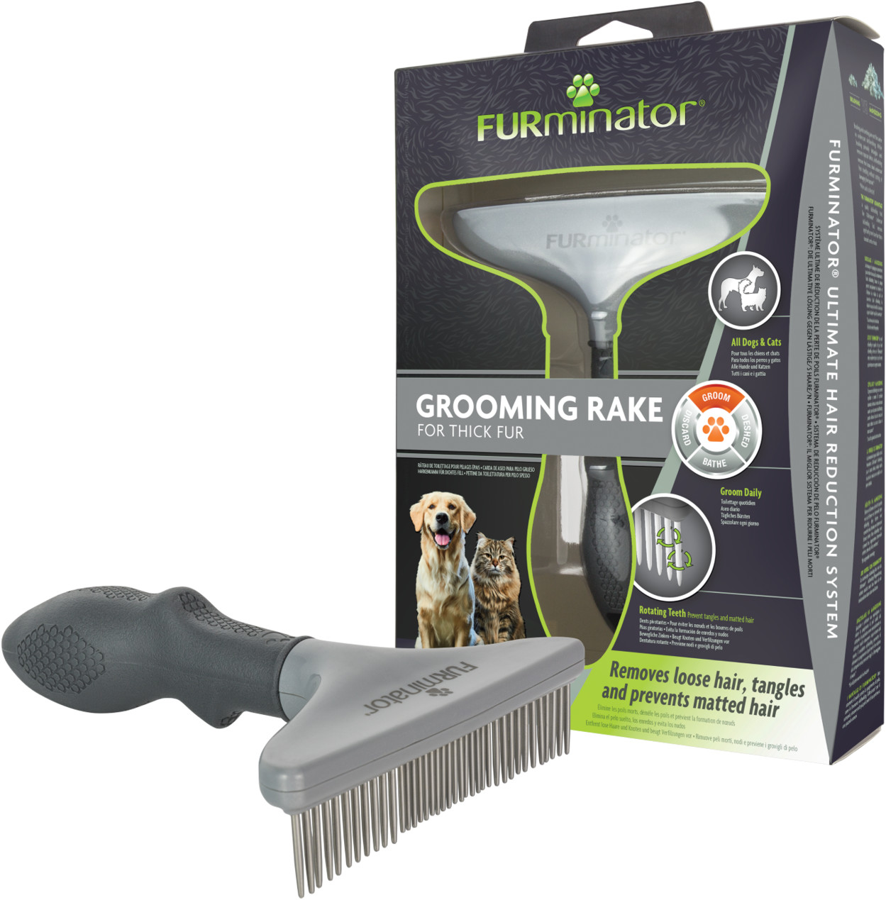 Buy FURminator Grooming Rake for cats and dogs from £12.79 (Today ...