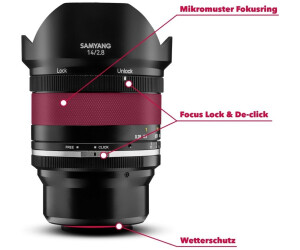 Samyang MF 14mm f2.8 MK2 desde 171,26 € | Compara precios en idealo