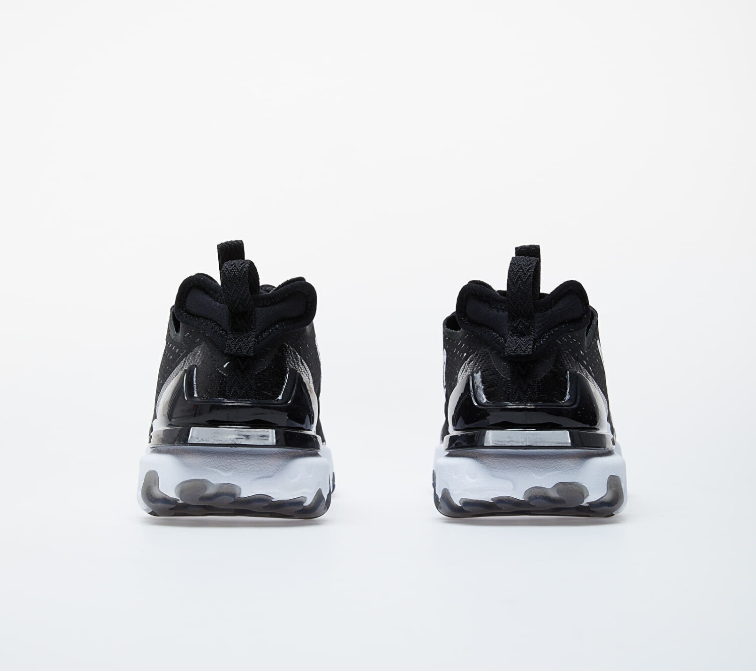 womens black and white nike react