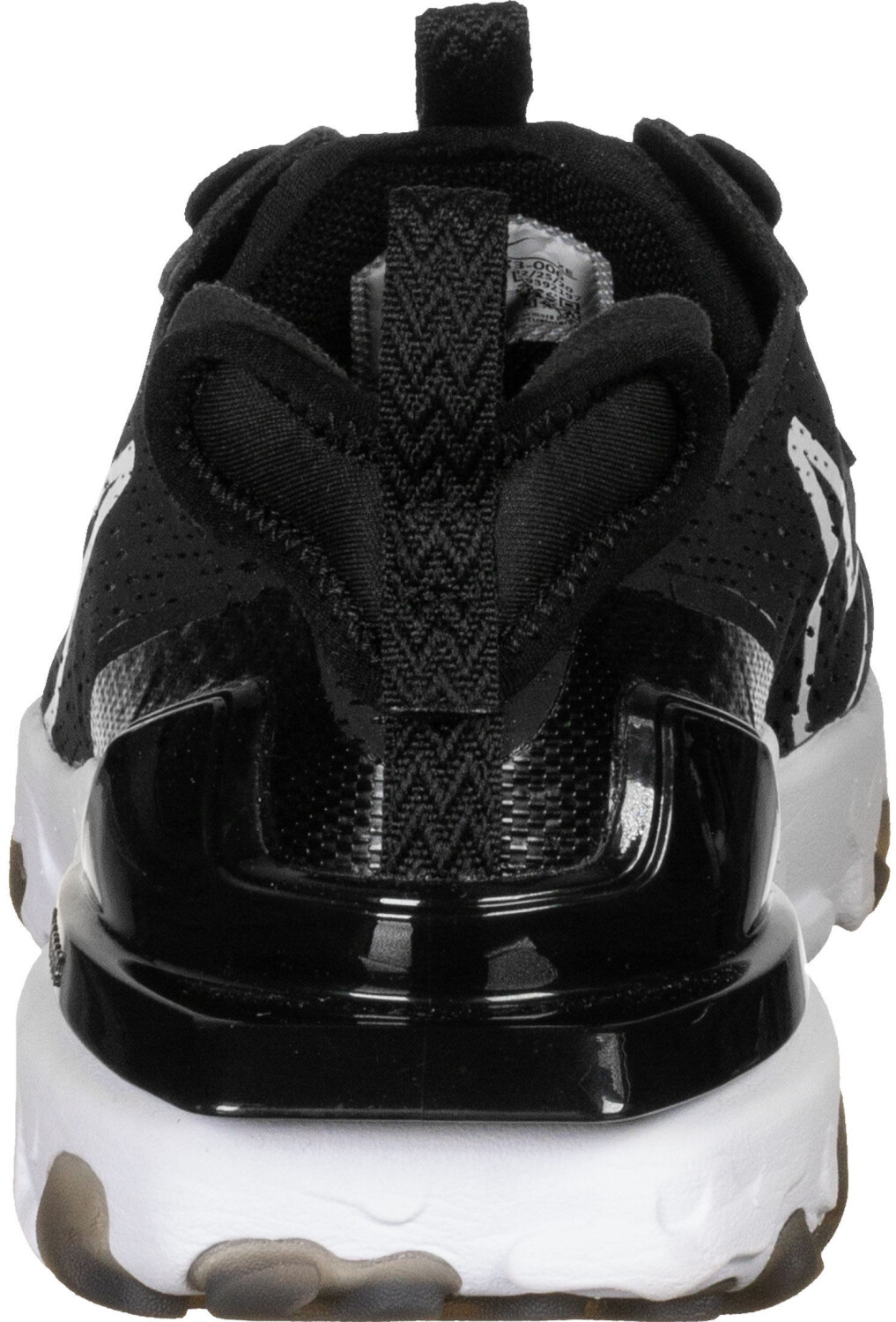 womens black and white nike react