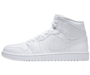 Caligrafía Anillo duro Poesía Nike Air Jordan 1 Mid white (554724-130) desde 120,00 € | Compara precios  en idealo