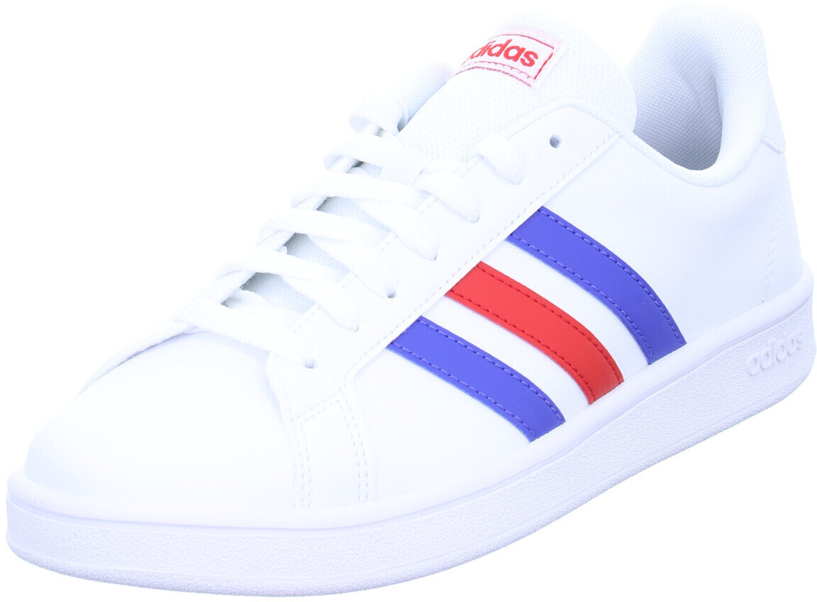 Adidas grand court red white blue clearance