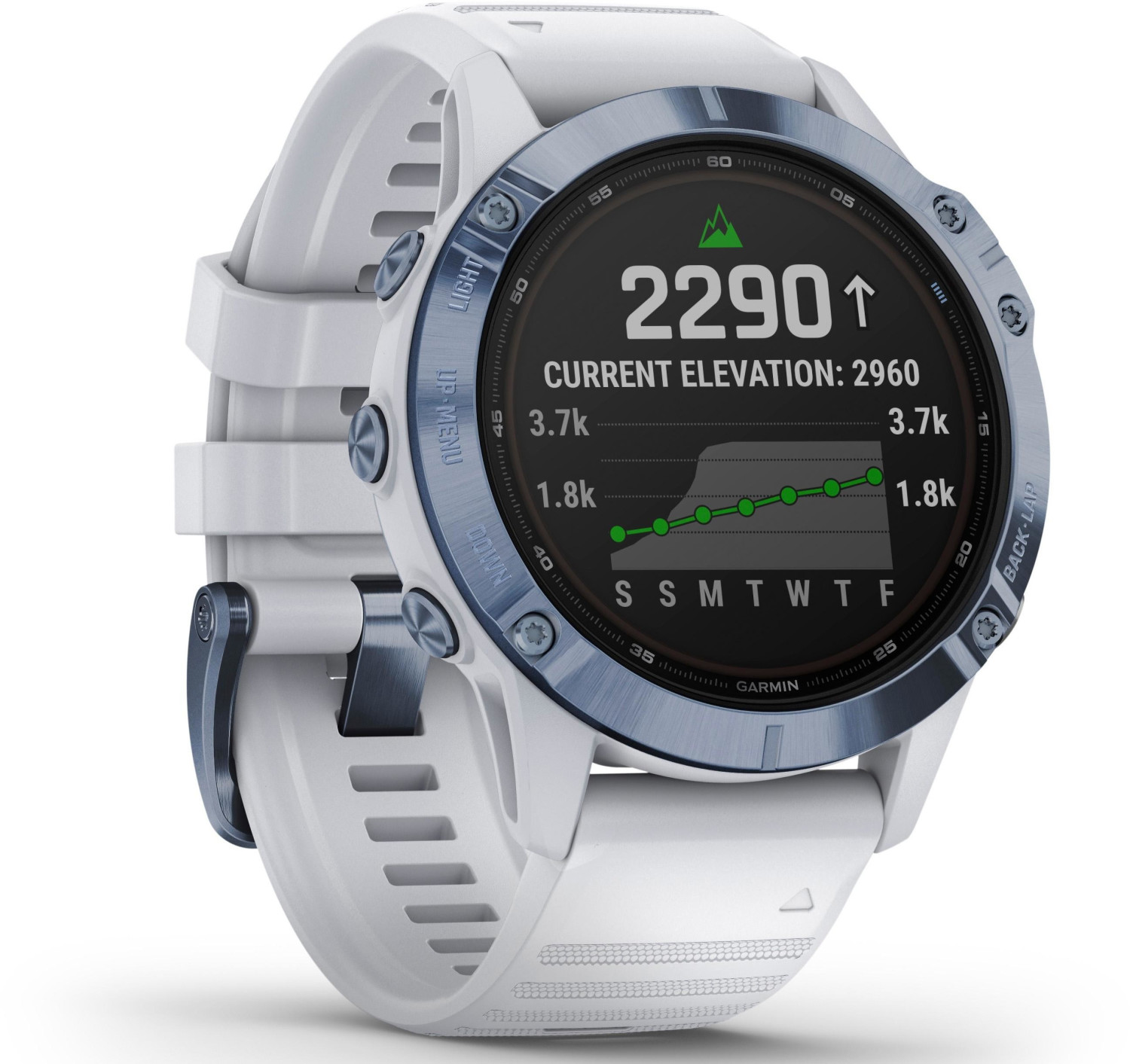 Garmin f nix 6 Pro Solar Blau WeiB ab 649 90 Preisvergleich bei idealo