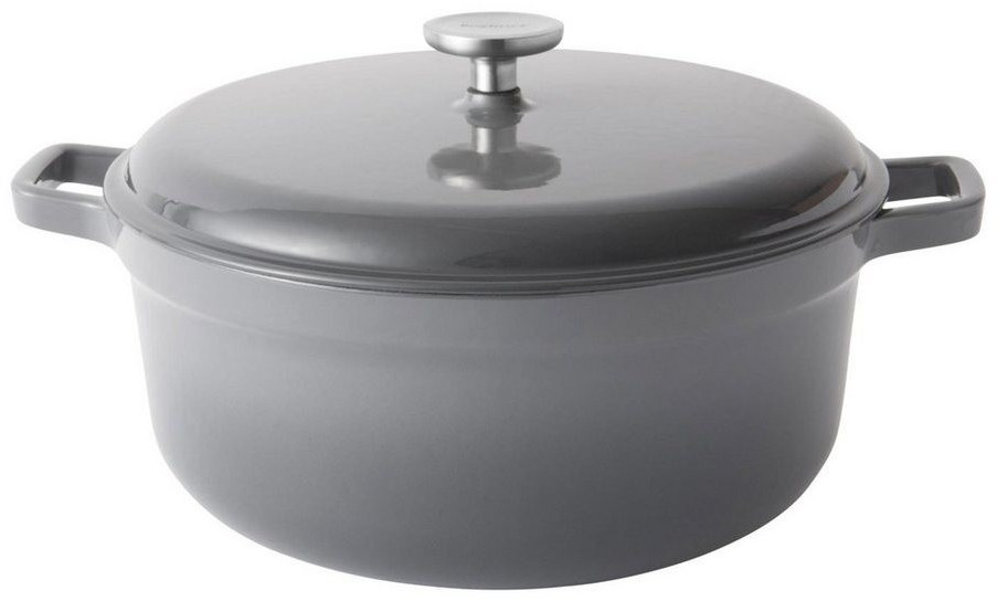 BergHOFF Cooking pot GEM gray 28 cm cast iron, (2 pieces)