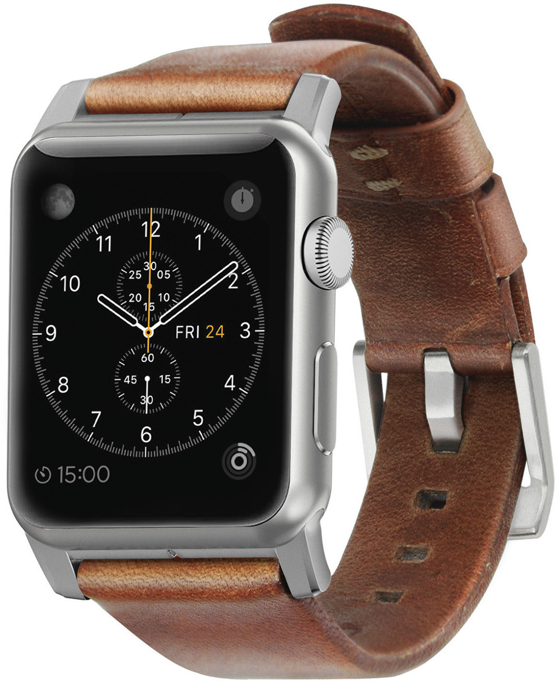 Nomad Goods Modern Leather 44/42mm Brown / Silver