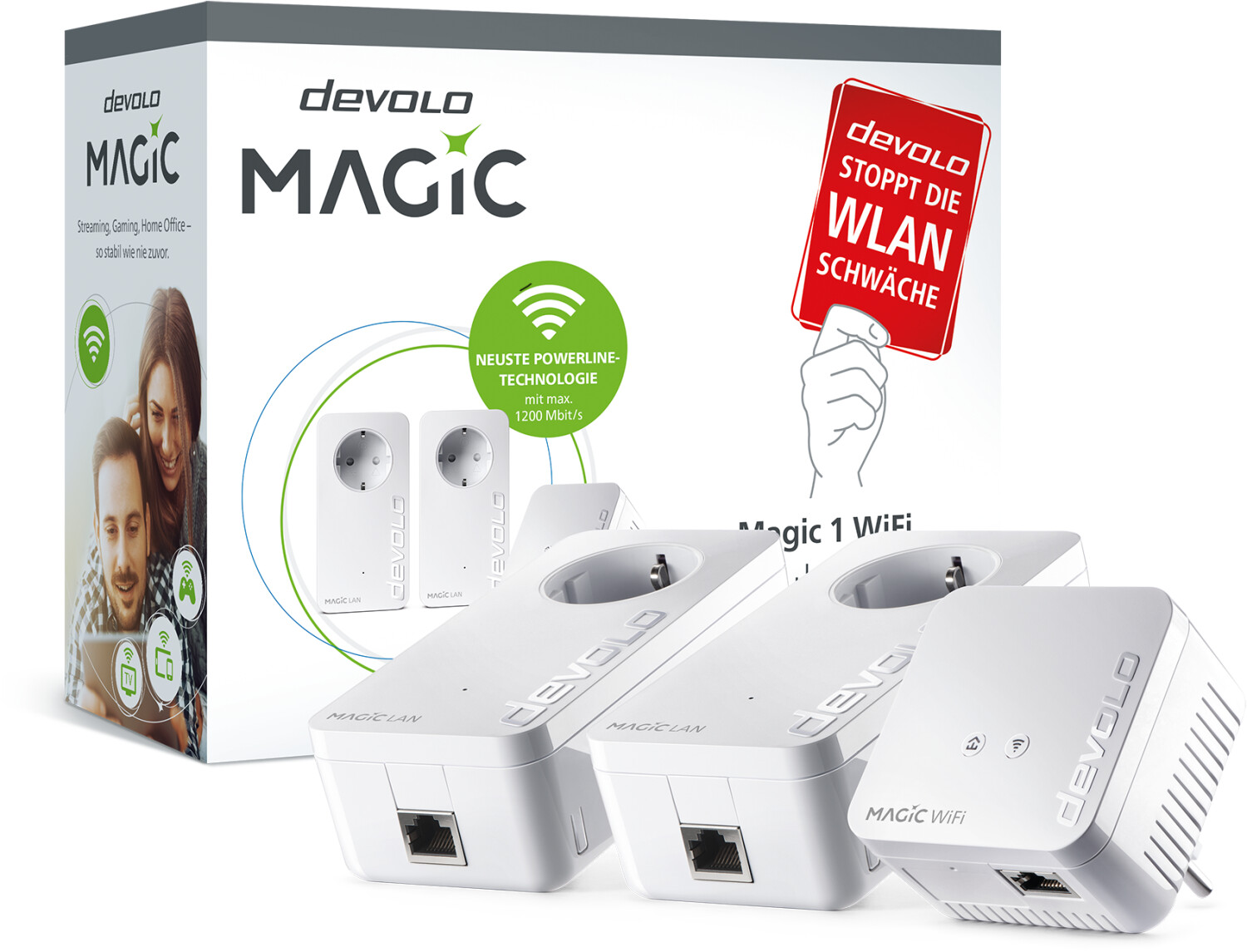 DEVOLO 8359: Powerline kit, Magic 1 WiFi (two devices) at reichelt  elektronik