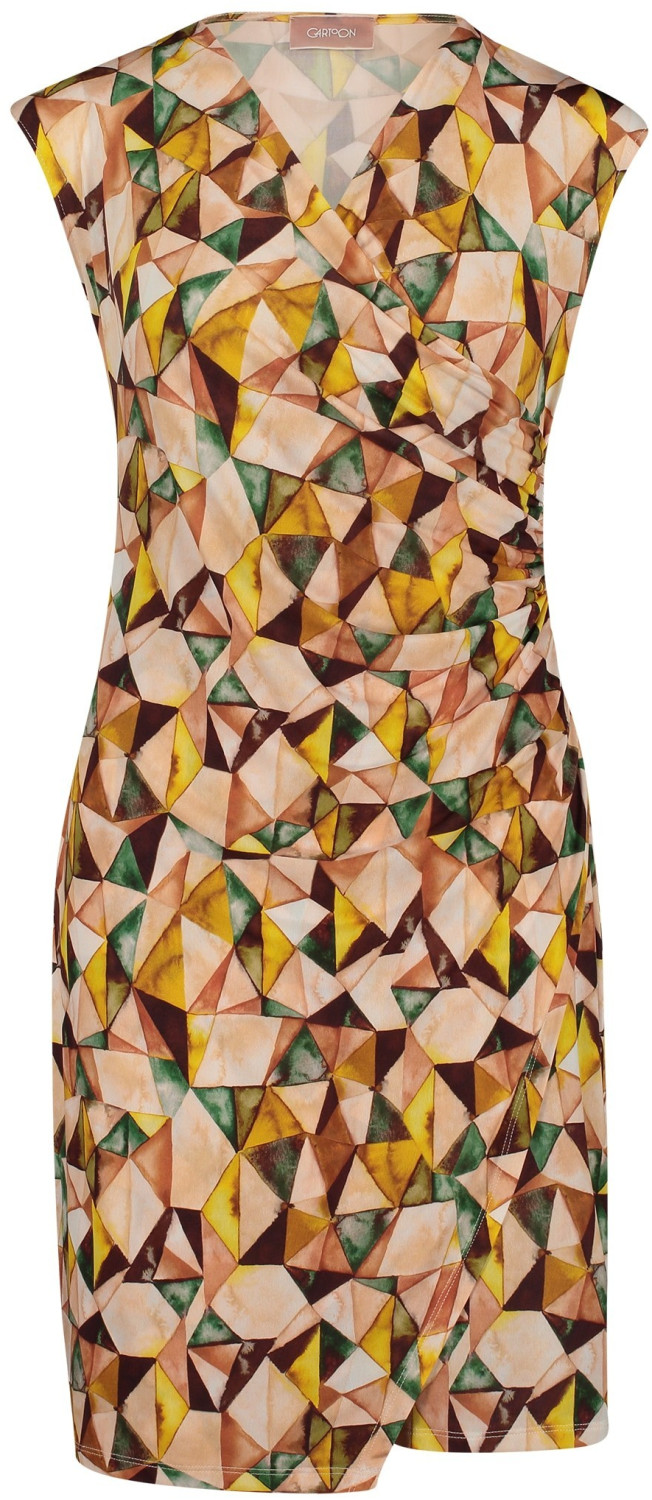 Cartoon Mini Dress (1056/7365) apricot/green