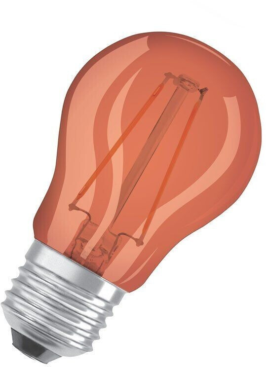 10 x Rote Deko LED Tropfen Kugellampe E27 Glühbirne