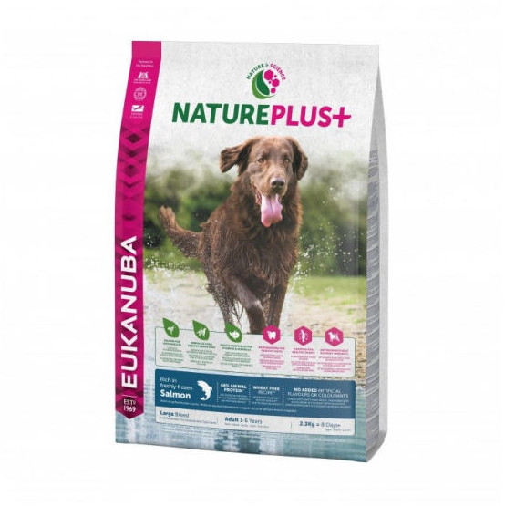 Eukanuba Adultes grande race NaturePlus+ saumon frais (2,3 kg)