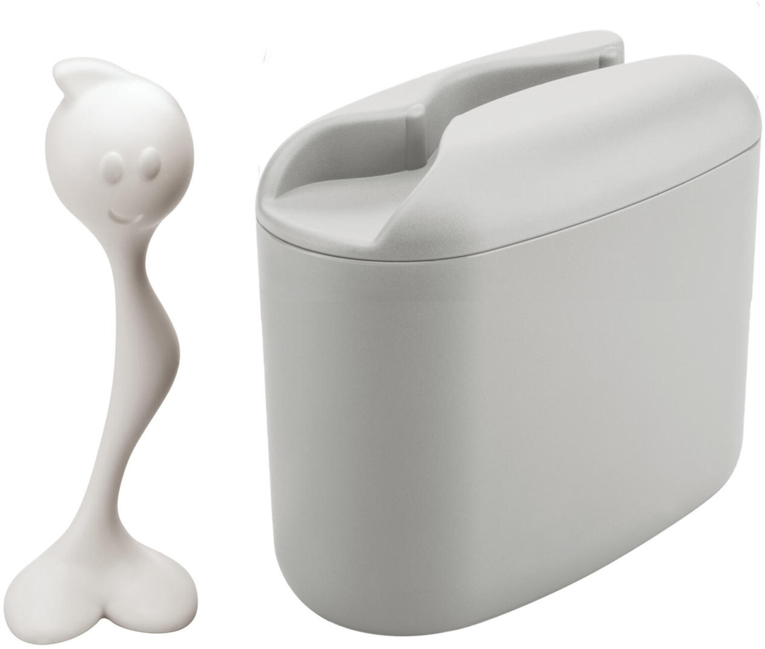 Koziol Hot Stuff M Food Container 350 g soft grey-cotton white