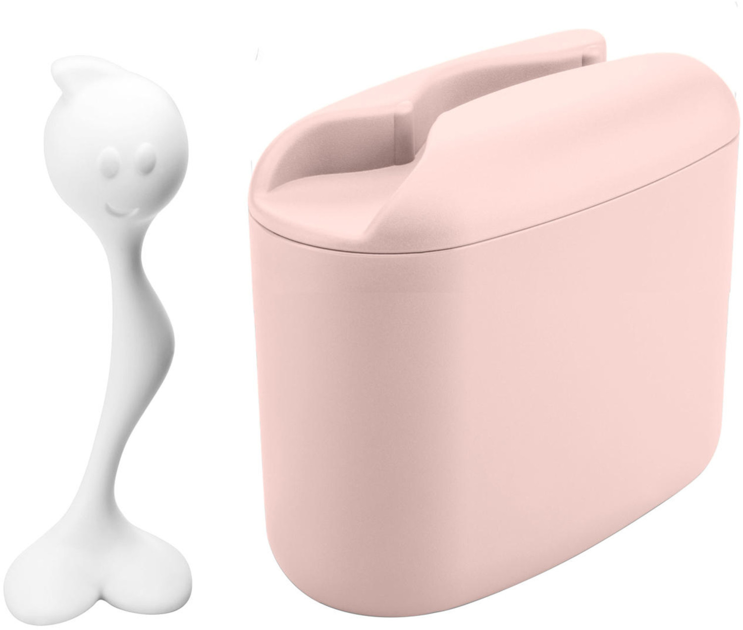 Koziol Hot Stuff M Food Container 350 g queen pink-cotton white