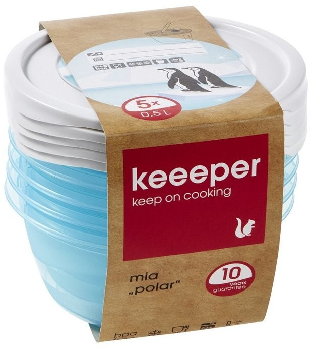keeeper Mia Polar Freezer Box Set round 0,5 l (5 pcs)