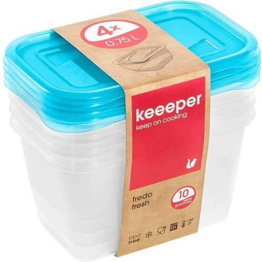 keeeper Fredo Fresh Airtight Container angular 0,75 l blue