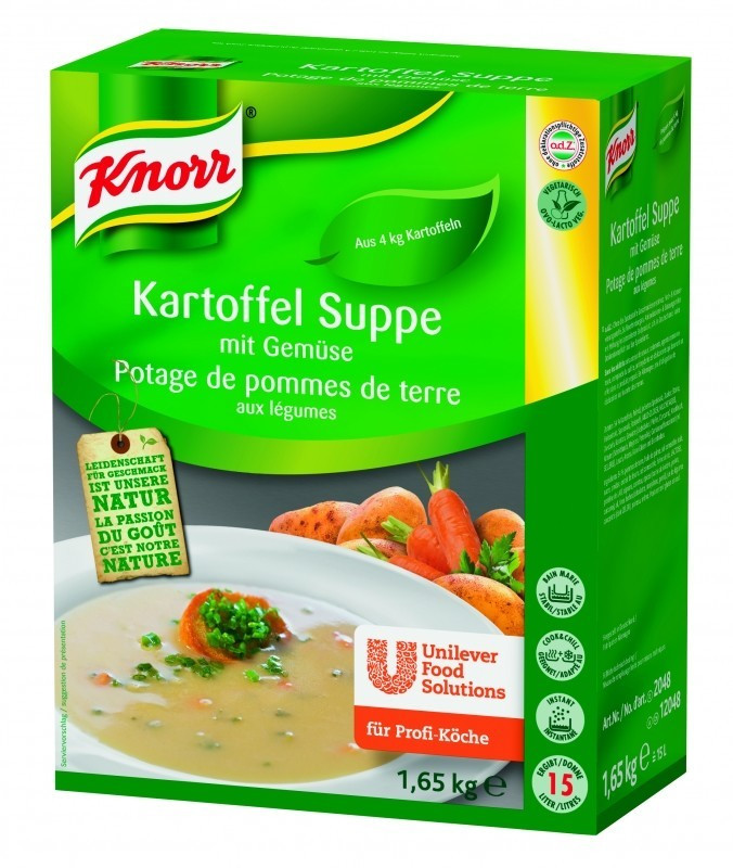 Knorr Vegetarian potato soup with vegetables for professional cooks 1650g