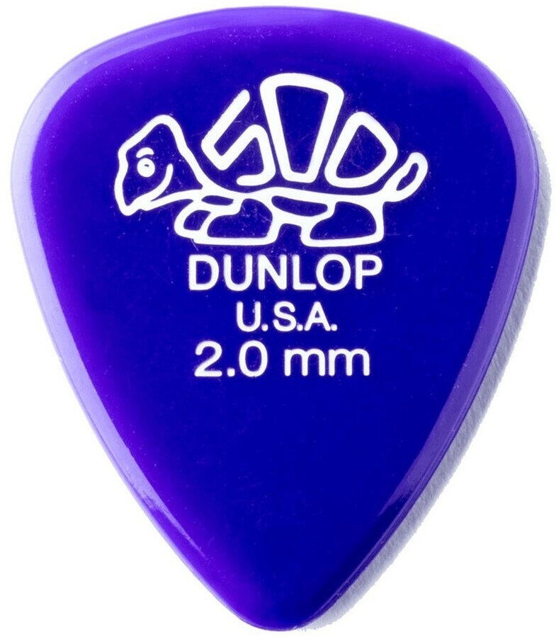 Dunlop 41P2.00 Delrin 500 Standard 2.00 Gauge Player Pack (Pack of 12)