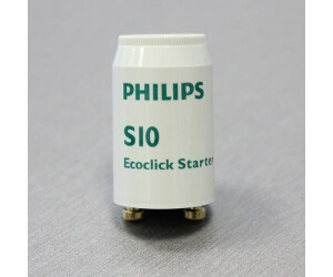 100x Philips Ecoclick Einzel-Starter S10 Leuchtstoffröhre 4-65W Phillips NEU! 