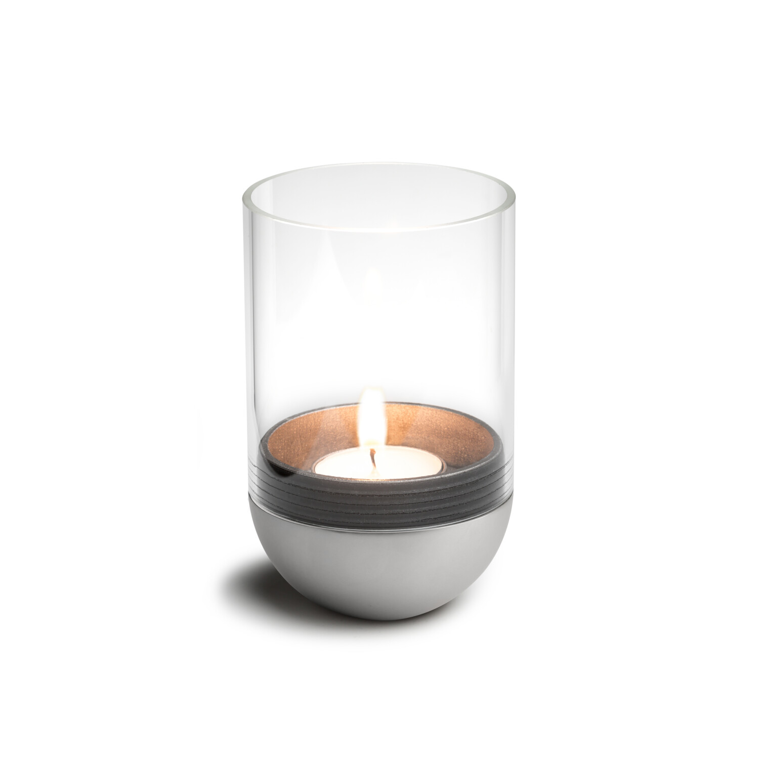 Höfats Gravity Candle M90 Ø8cm x 13cm Silver