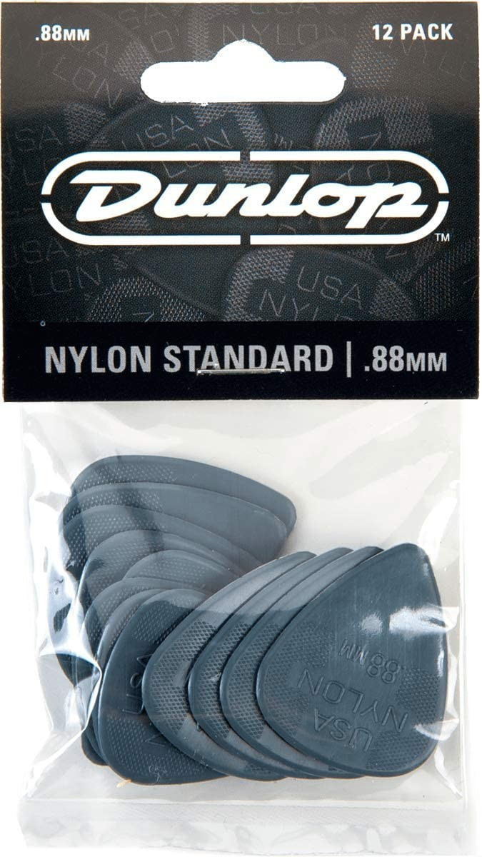Dunlop Nylon Standard Guitar Picks 0.88mm (12-Pack)
