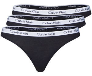 Buy Calvin Klein Carousel - 3 Pack Thongs (000QD3587E) from £ (Today)  – Best Deals on 