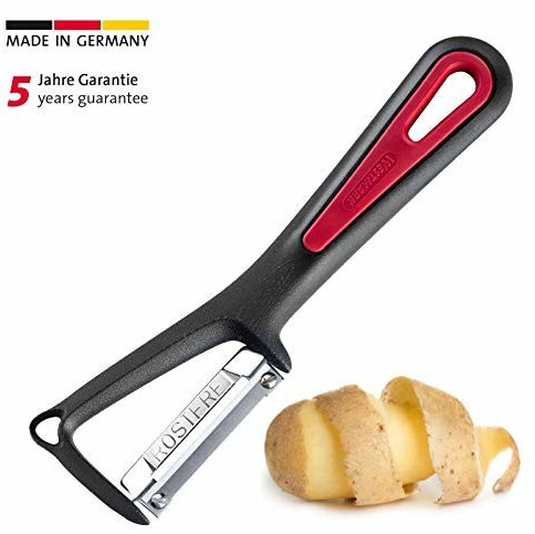 Westmark Peeler with cookie cutter, 16 x 4.2 x 1.7 cm, Gallant, PP / stainless steel, black / red, 29012270