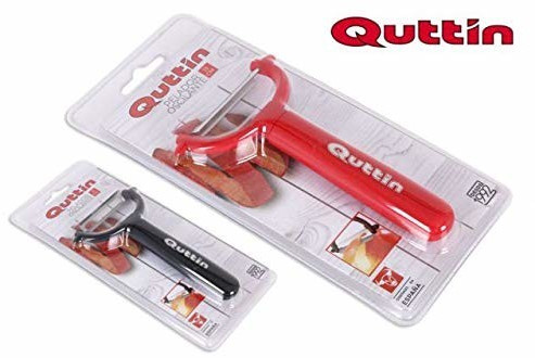 Quttin 50340 Oscillating peeler blade INOX Practic, 13 cm, different colors, plastic
