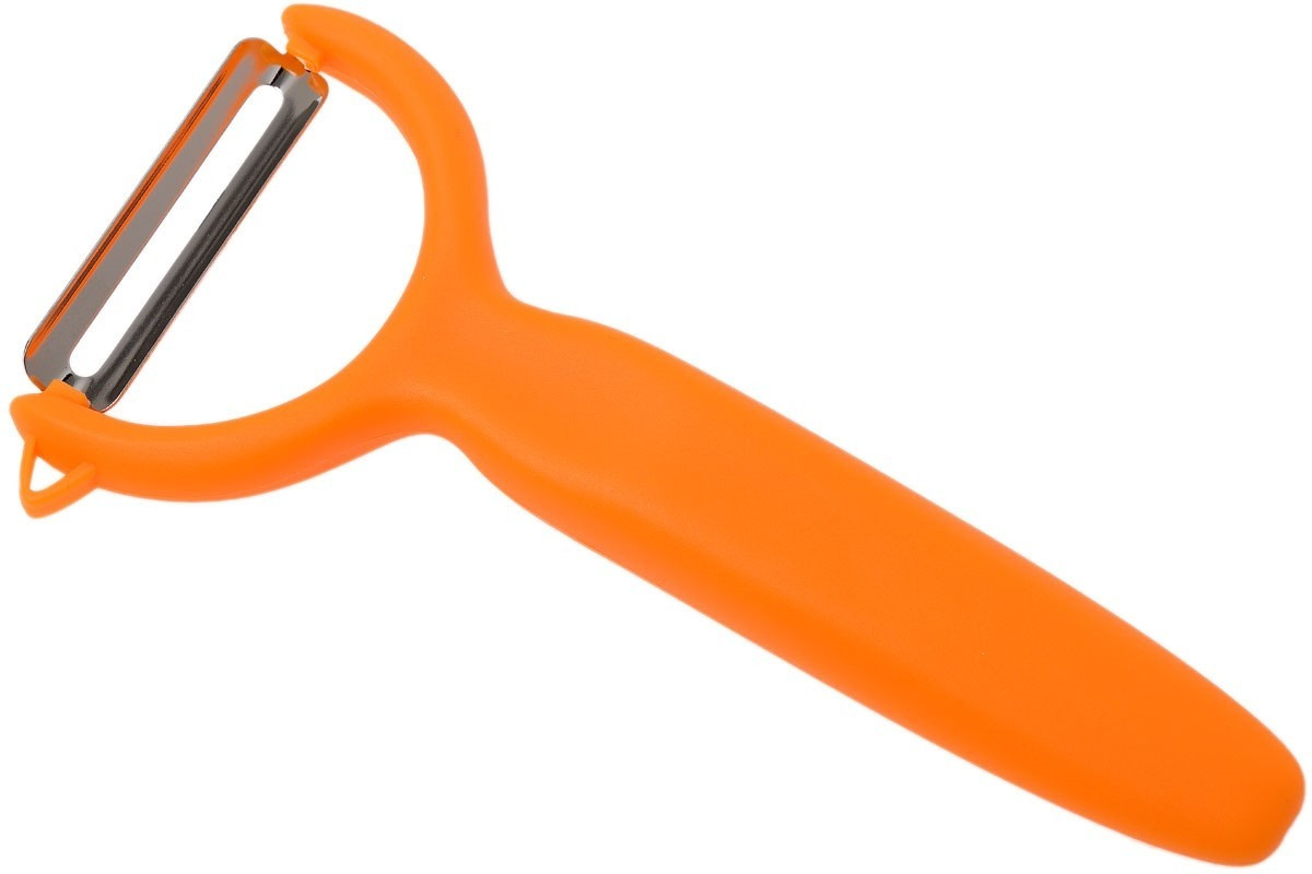 Wüsthof Vegetable peeler, stainless steel, orange, 14.8 x 7 x 1.2 cm