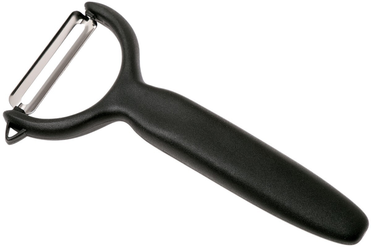 Wüsthof Vegetable peeler, stainless steel, black, 14.8 x 7 x 1.2 cm