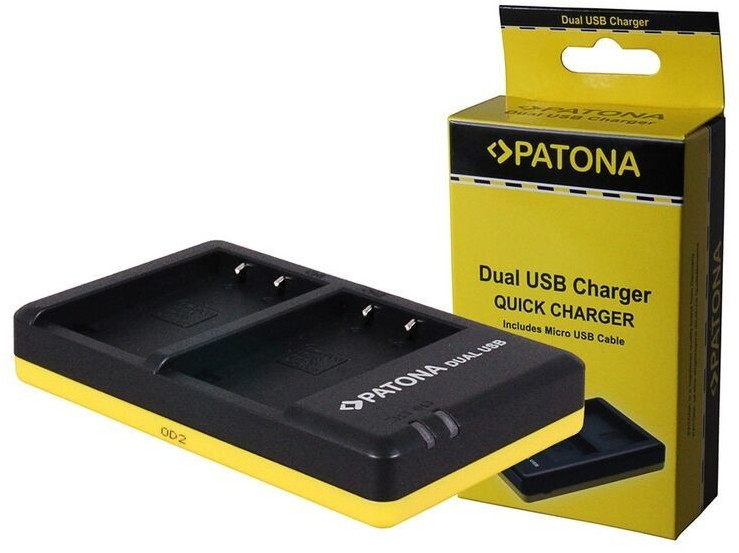 Patona Dual Quick-Charger f. Panasonic DMW-BLC12 E