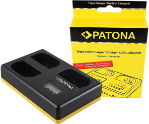 Patona USB Triple Ladegerät f. Canon LP-E6