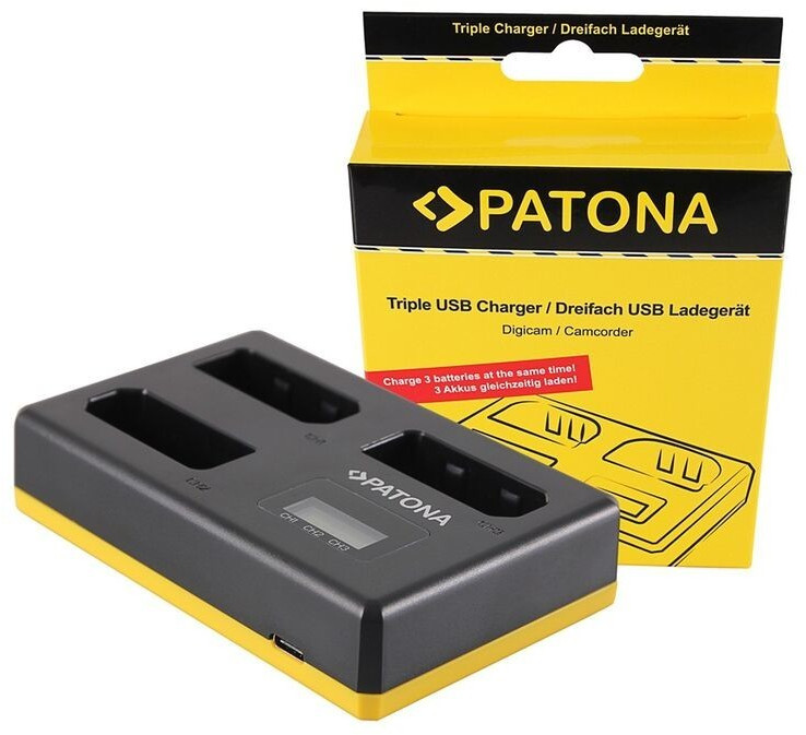 Patona Chargeur USB triple pour Nikon EN-EL14
