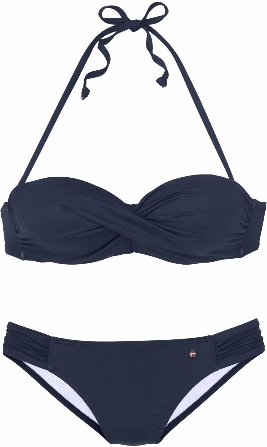 S.Oliver Bügel-Bandeau-Bikini mit Raffung (6002834) marine ab 64,99 € |  Preisvergleich bei