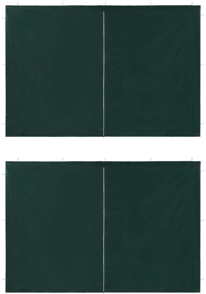VidaXL Party tent side walls 2 pieces with zip green