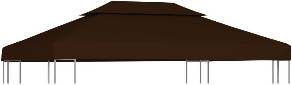 VidaXL Pavilion roof 310 g / m² 4x3m brown