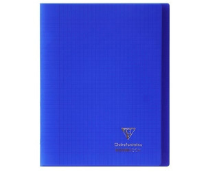 Clairefontaine Koverbook 24 x 32 cm 96 pages grands carreaux bleu
