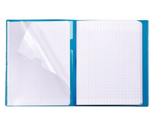 Clairefontaine Koverbook 24 x 32 cm 96 pages grands carreaux bleu