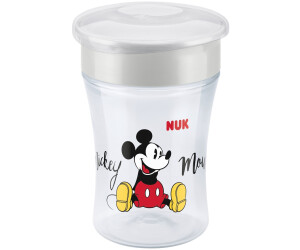 NUK Gobelet d'apprentissage Disney Mickey Magic Cup 230 ml Bord anti-fuite à 360° 8+ mois Sans BPA Rouge 
