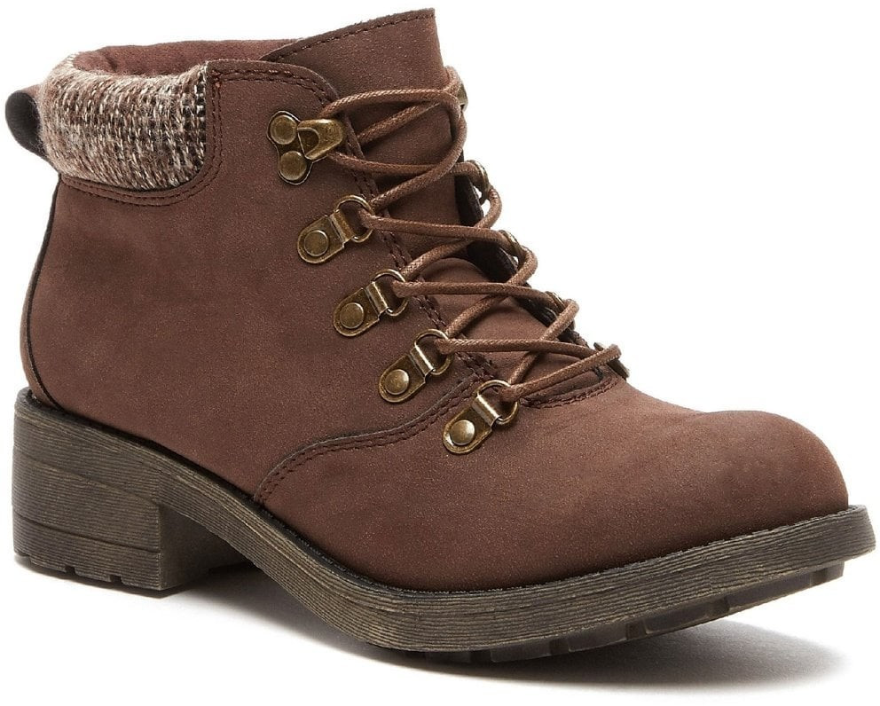 Rocket Dog Train Pablo Chunky Heel Boots Brown