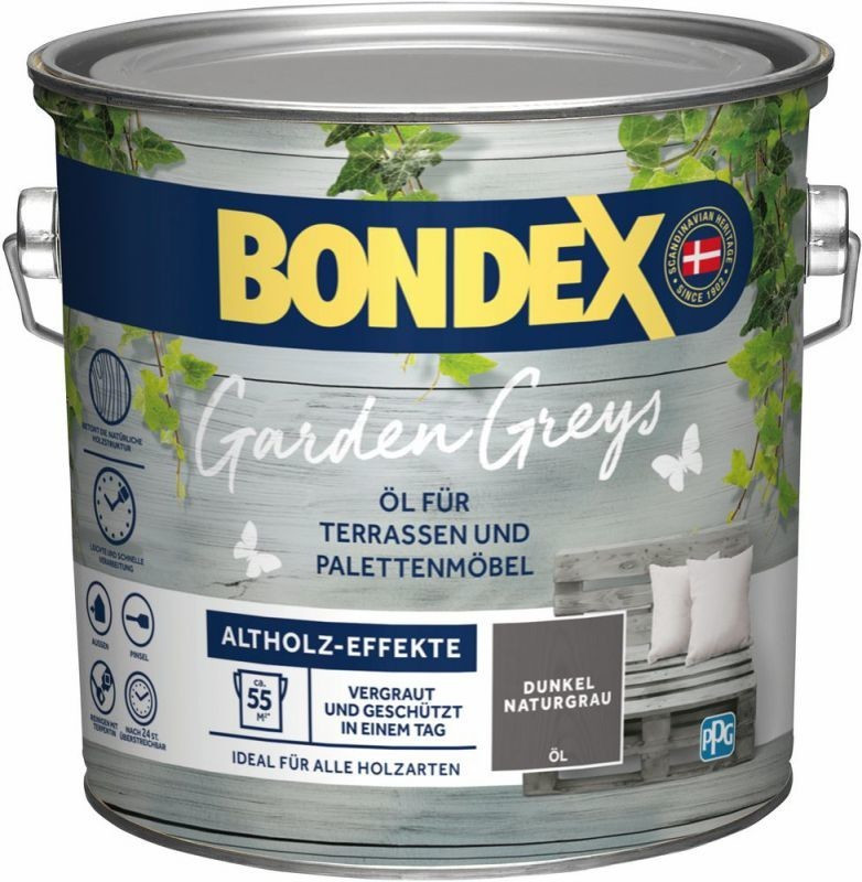 Bondex Garden Greys Öl 2,5 l
