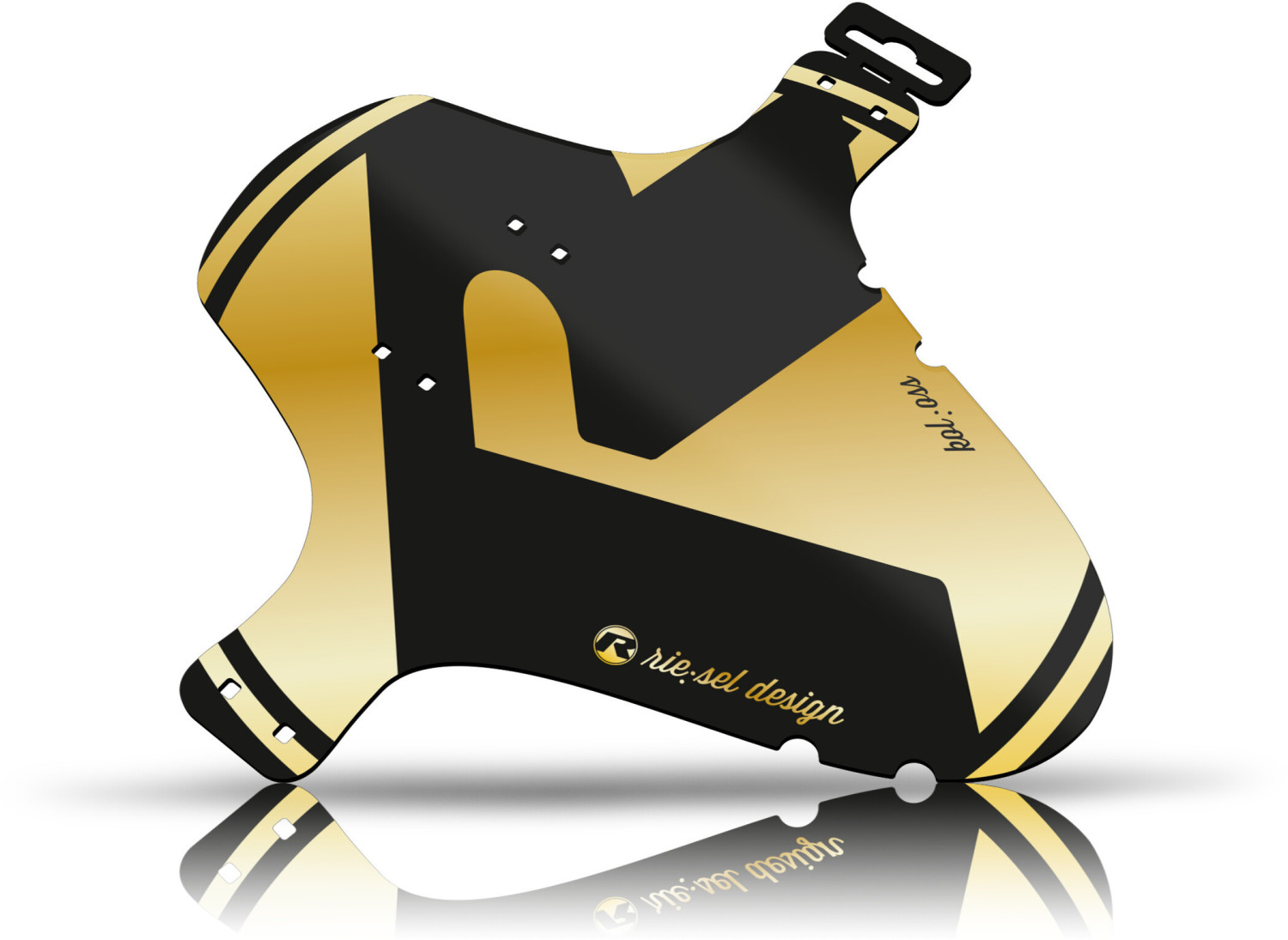 rie:sel design kol:oss Front Mudguard 26-29 Large gold