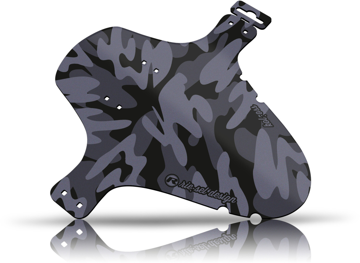 rie:sel design kol:oss Front Mudguard 26-29" Large camo MK II